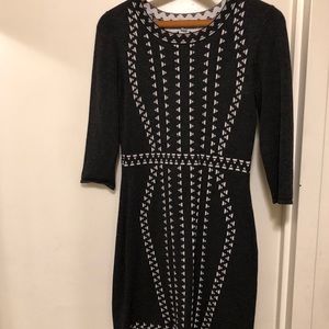 Grey/White Sweater Dress